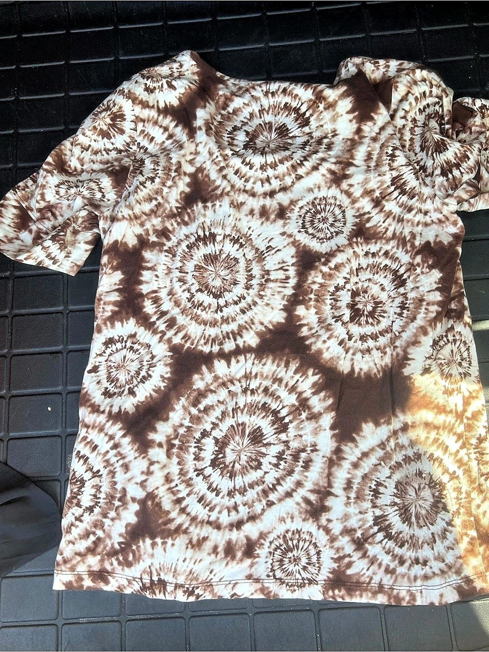 Jones New York Sport Abstract Tie-Dye Short Sleeve Top XL